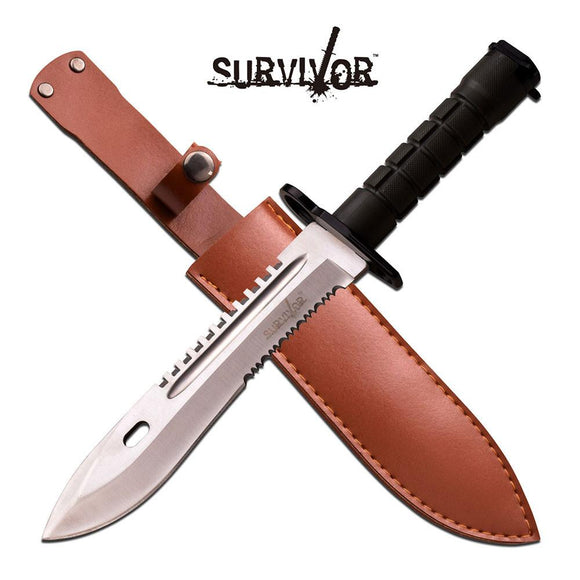 Survival Blade w/ Leather Sheath