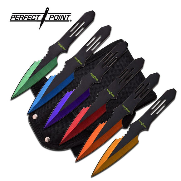 Multi-Colored Throwing Knife Set