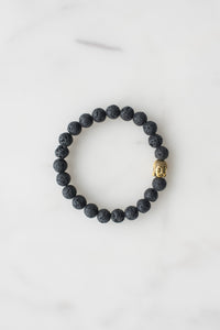 Black Beaded Bracelet